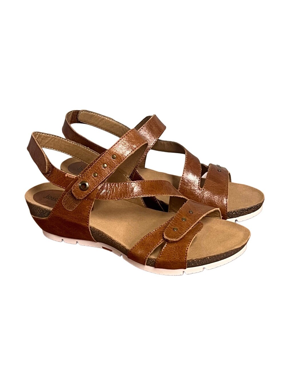 Women's Josef Seibel Hailey 33 Camel Leather Sandal [COPY]